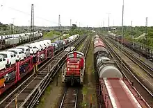 Image 14Variety of rolling stock in rail yard (from Rolling stock)