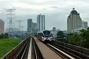 A Kelana Jaya Line train.