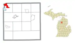 Location within Kalkaska County