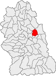 Location in Hunedoara County