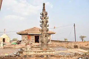 Zolayidevi temple with deepmal in front