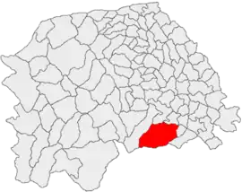 Location in Suceava County