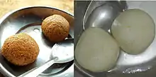 Rasgulla a famous syrupy dessert from Eastern India