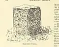 Medieval base of a Norman high cross in St Matthew's churchyard, drawing, 1893