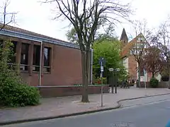 Town hall and abbey church