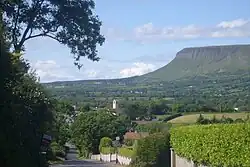 Rathcormack village with Ben Bulben in the background