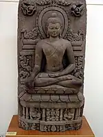 Seated Buddha, 11th century, in Ratnagiri Museum