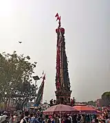 Chariots of Rato Machhindranath and Minnath at Lagankhel, Patan