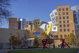 View of Stata Center from Vassar street