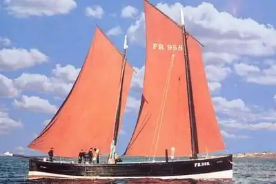 The Reaper, a restored fifie herring drifter, was originally built c. 1902