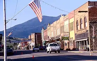 Image 35Main Street in Red Lodge, 2000, showing iron facades on buildings (from History of Montana)