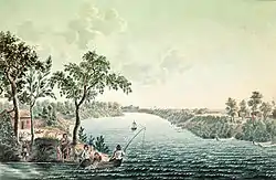 Summer View in the environs of the Company Fort Douglas on the Red River (1822)