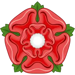 Image 4The Red Rose of Lancaster is the county flower of Lancashire, and a common symbol for the county. (from History of Lancashire)