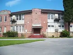 Reddick auditorium on the grounds of the old Reddick High School