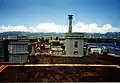 Looking over Reeves's forecastle at Pearl Harbor. (Late 1990s)