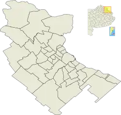 Location of Los Polvorines