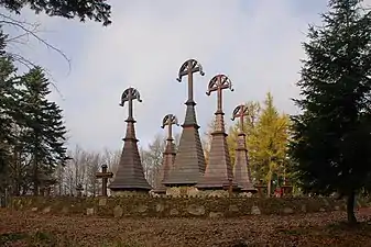 The World War I Eastern Front Cemetery 51 in Regietów (by Dušan Jurkovič, 1915)