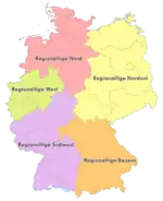 The Regionalligas from 2012 onwards.