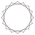 Regular, {16/3}, r32