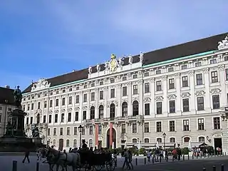 Imperial Chancellory Wing of the Hofburg Palace in Vienna