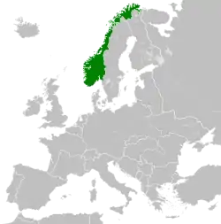 Reichskommissariat Norwegen in 1942.