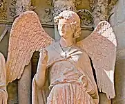 "The Smiling Angel" (1236–45) from Reims Cathedral