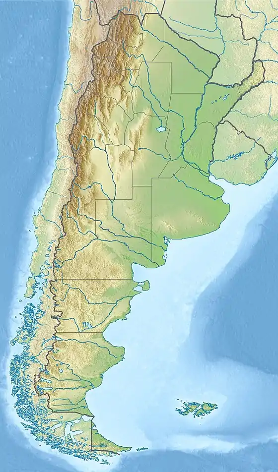 Map showing the location of Salta Basin