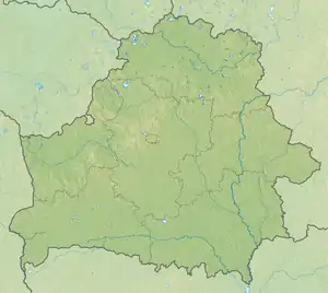 Zamostochye · Zamastočča is located in Belarus