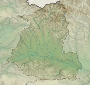 Map showing the location of Liakhvi Strict Nature Reserve