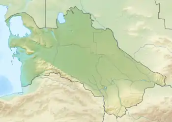 Karashor Depression is located in Turkmenistan