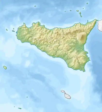 1968 Belice earthquake is located in Sicily