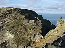 Image 16Remains of Tintagel Castle, according to legend the site of King Arthur's conception (from Culture of Cornwall)