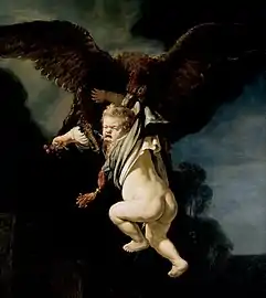 The Rape of Ganymede (1635) by Rembrandt
