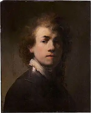 Self Portrait by Rembrandt, c. 1629