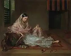 A woman in fine Bengali muslin