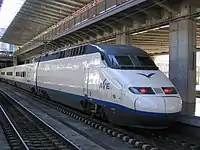 AVE "Alstom" (Renfe Class 100) trainset at Córdoba.