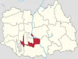 Location of Renhe Area within Shunyi District