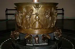 Baptismal font. St Bartholomew's, Liège