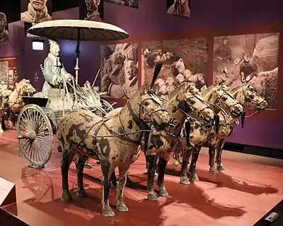 Qin dynasty chariot from the Terracotta Army