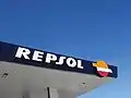 A Repsol logo like in this gas station could be found along the Spanish roads.