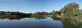 Rescobie Loch - View West towards boathouse