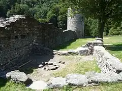 Remains of the farm buildings