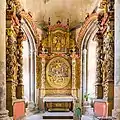 Assumption of the Virgin Mary retable in the St Pierre abbey church.