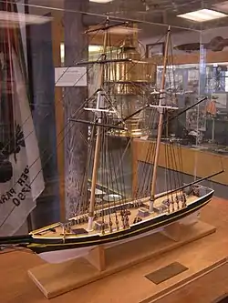 Model of Pickenss sister ship Jefferson Davis