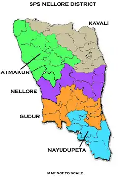 Naidupeta revenue division in the erstwhile Nellore district