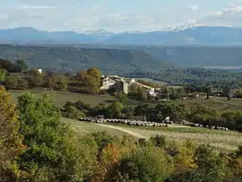 A view of the hamlet of Saint-Martin and the surrounding area