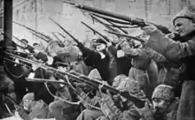 Image 46Revolutionaries attacking the tsarist police in the early days of the February Revolution (from Russian Revolution)