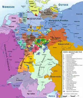 Map of the Principality of Salm within the Confederation of the Rhine in 1806.(South of Holland)