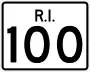 Route 100 marker