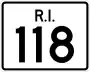 Route 118 marker